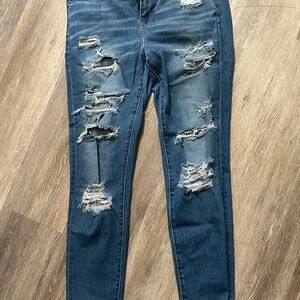 American Eagle Distressed Blue Women's Jeans